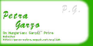 petra garzo business card